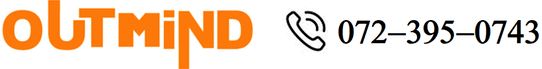 OUTMIND - לוגו עם מספר טלפון